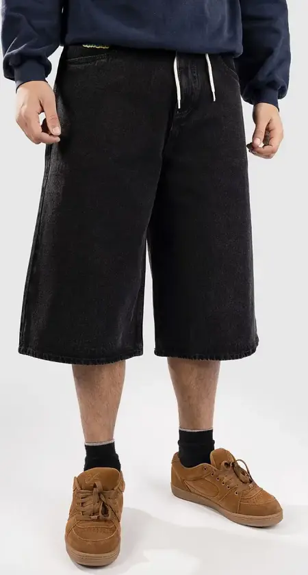 Ultra Wide Sk8 Denim Shorts svart