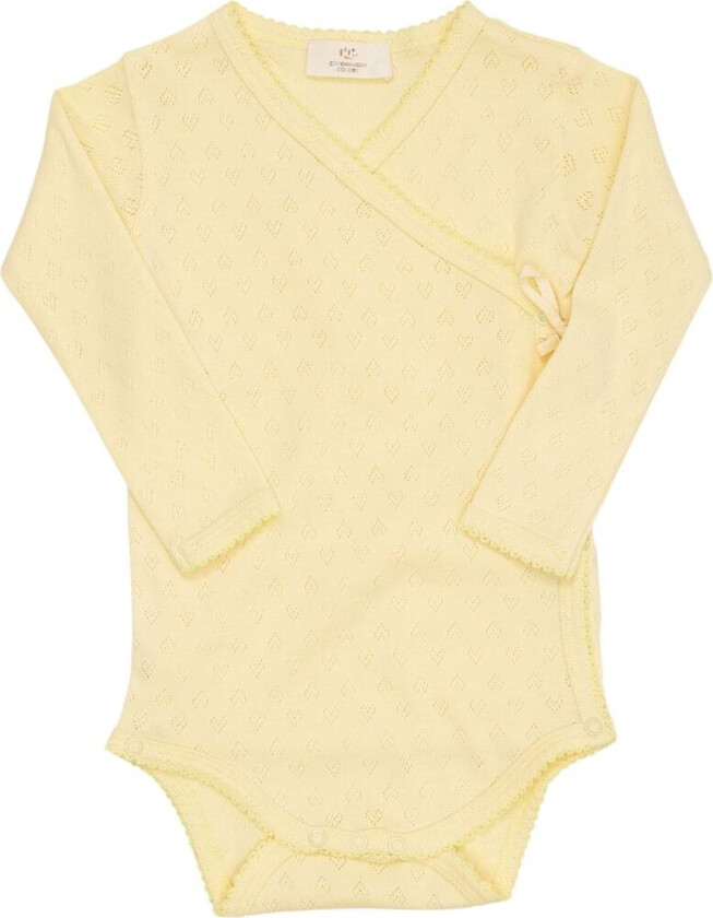 Baby Body I Pointelle Lysgul | Gul | 62 cm