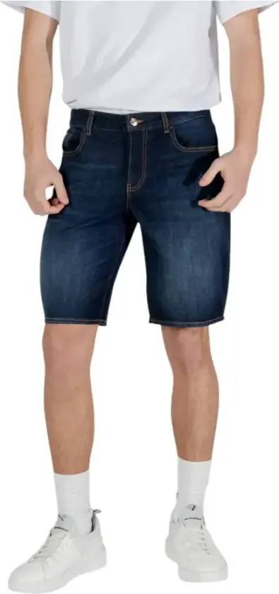 Herre, Shorts, Blå, W29