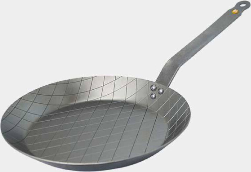 De Buyer 5616.24, Rund, Grillpanne, Rustfritt Stål, 24 Cm, 1,27 Kg