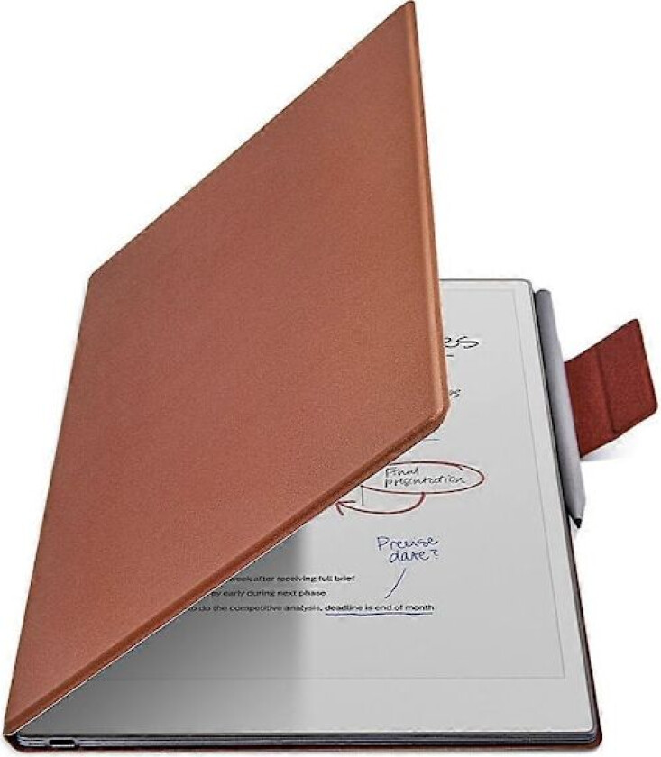 For ReMarkable Paper Pro Case PC PU Leather Tablet Magnetisk Deksel med Penneholder Auto Wake Sleep - Multicolor Brown