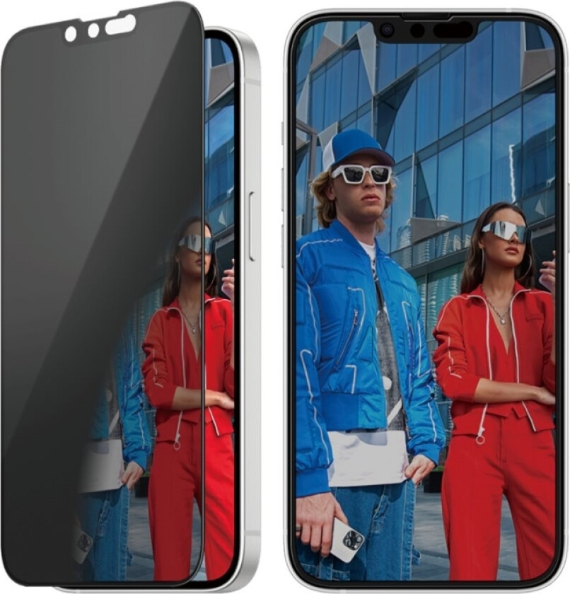 Panzerglass - Skjermbeskyttelse For Mobiltelefon - Ultravid Passform M. Easyaligner - Glass - Med Personvernsfilter - For Apple Iphone 13, 13 Pro, 14