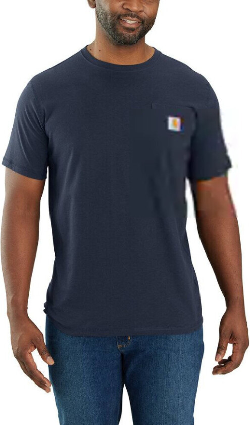 Men's Force Relaxed Fit Midweight Short-Sleeve Pocket T-Shirt Navy