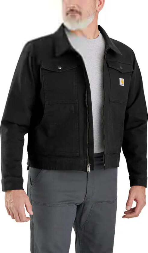 Men's Rugged Flex Duck Relaxed Fit Jacket Black