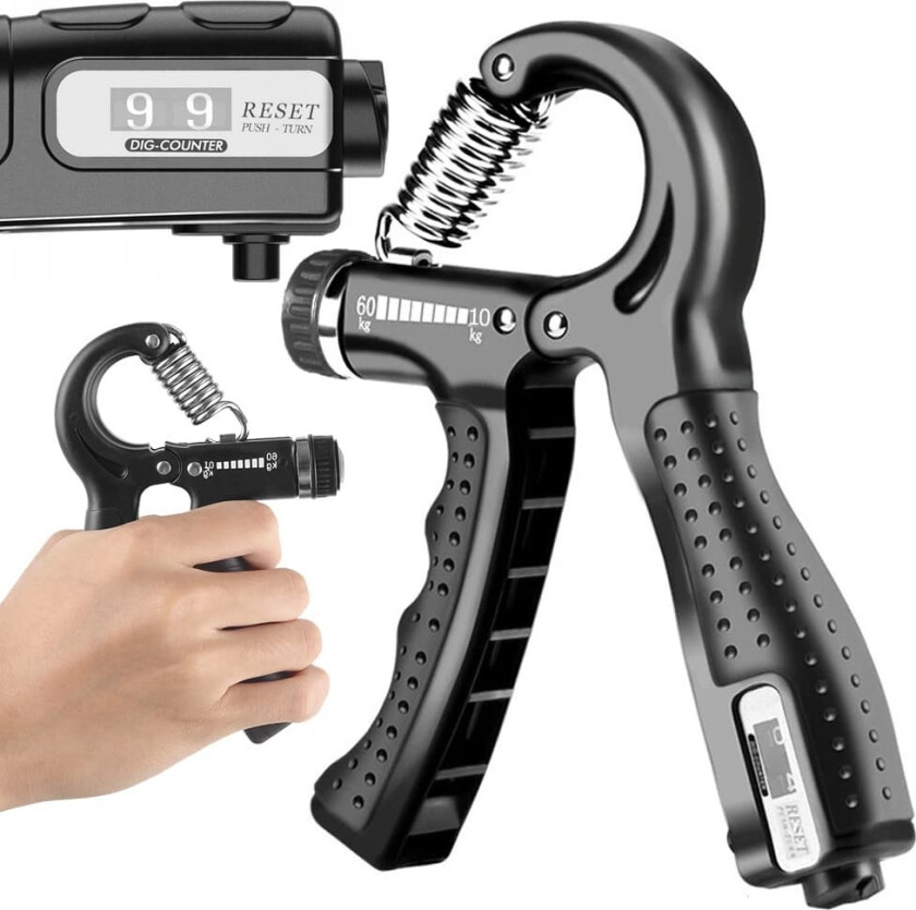 Bilde av Håndtrener med justerbart grep og skranke | Grip trainer 10-60 kg