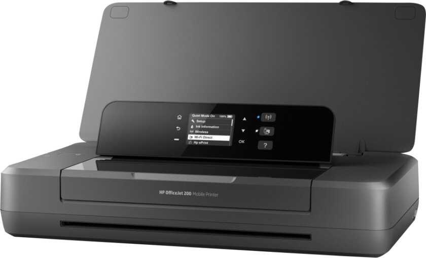 Hp Officejet 200 Mobile Printer - Skriver - Farge - Ink-Jet - A4/Legal - 1200 X 1200 Dpi - Inntil 20 Spm (Mono) / Inntil 19 Spm (Farge) - Kapasitet