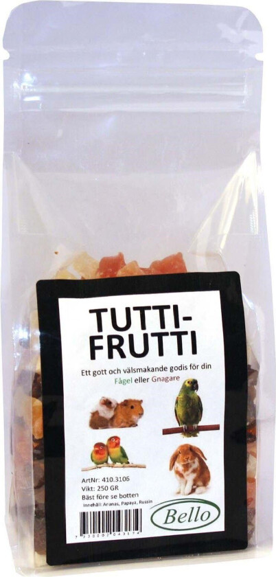 Bilde av Tuttifrutti fugl og smådyrsnacks