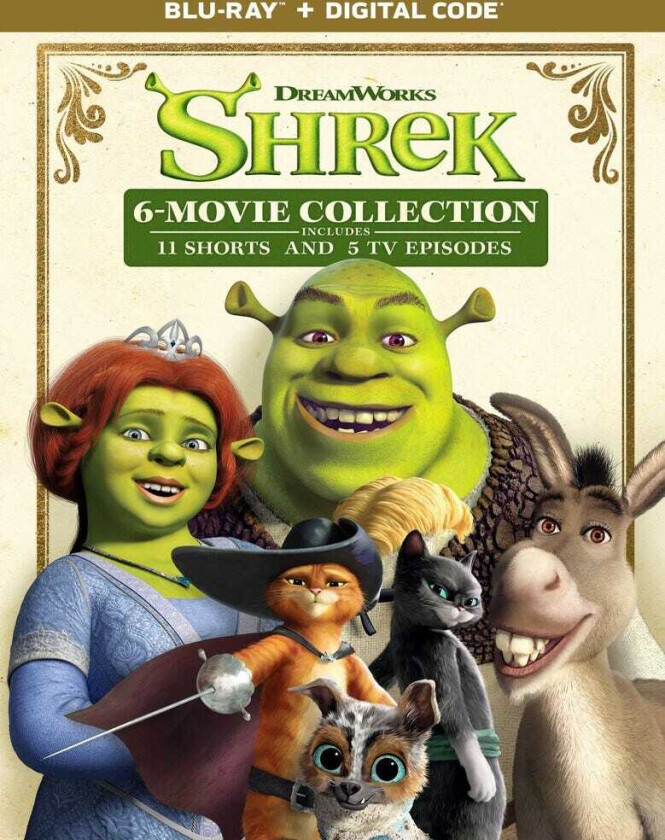 Shrek 6Movie Collection Bluray