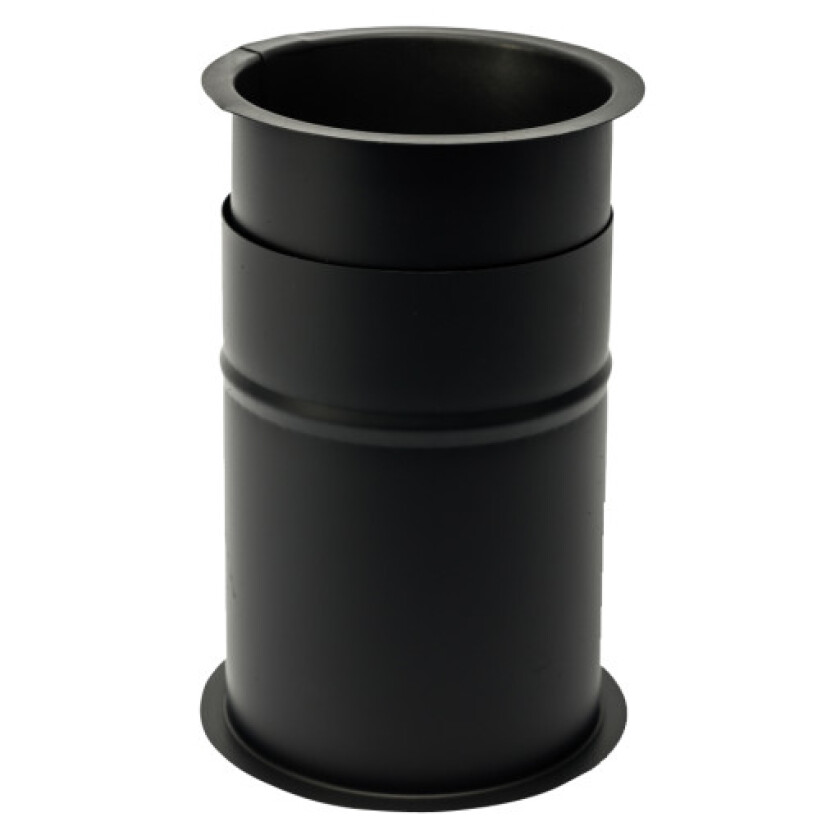 200 mm Metalbestos Sort røykrør vegggjennomføring telesk. 200-360 mm