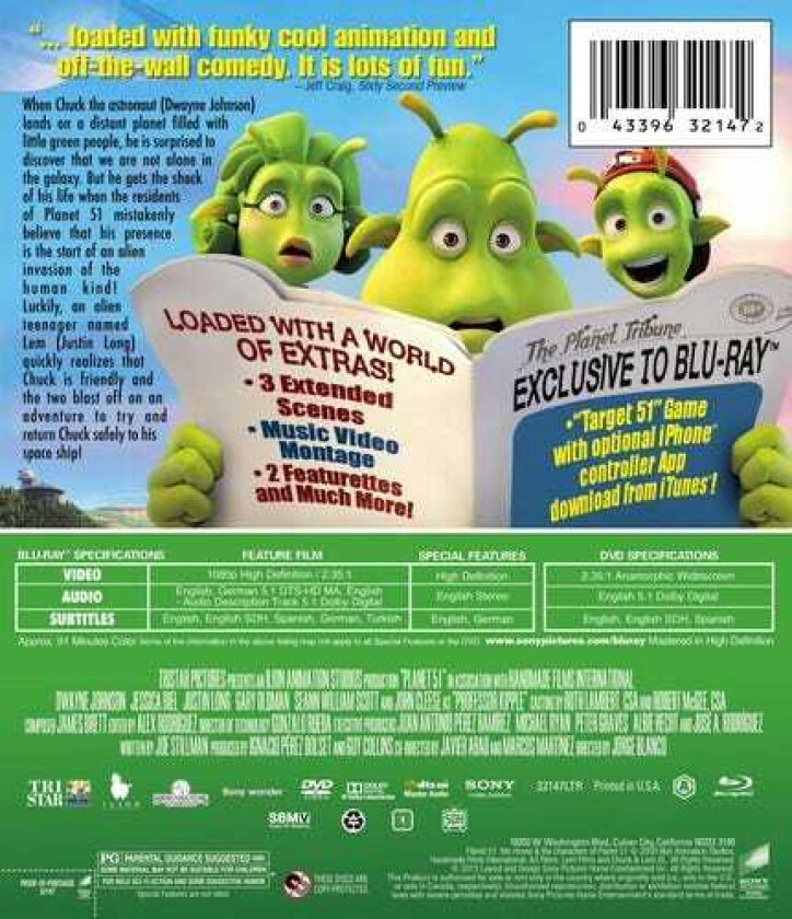 Planet 51 Bluray