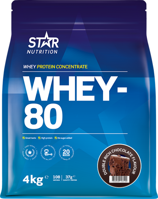 Whey-80 Myseprotein 4 kg