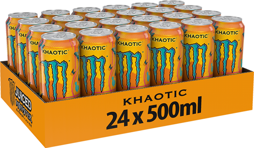 24 x Monster Energy, 50 cl, Juiced Khaotic