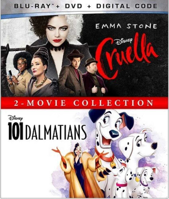 Cruella & 101 Dalmatians (animated): 2Movie Collection Bluray