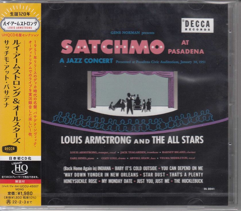 Louis Armstrong Satchmo At Pasadena CD