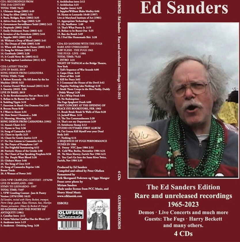 Ed & The Fugs Sanders Rare & Unreleased Recordings 19652023 CD