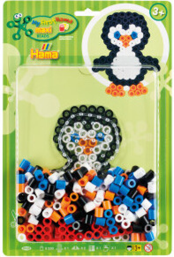 Maxi Perlesett Blisterpakke 250 Perler - Pingvin