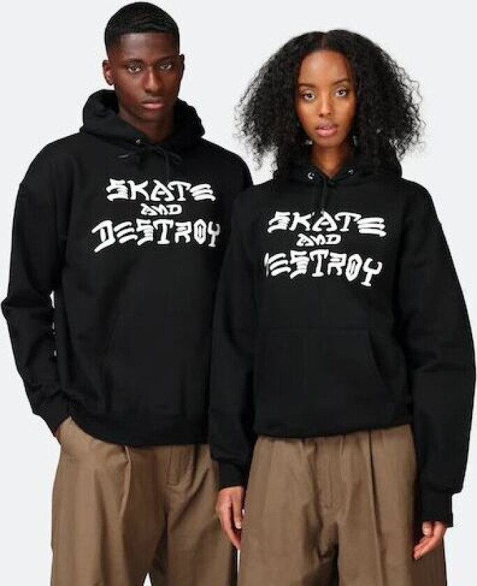 Hettegenser - Skate & Destroy Hvit Male XL