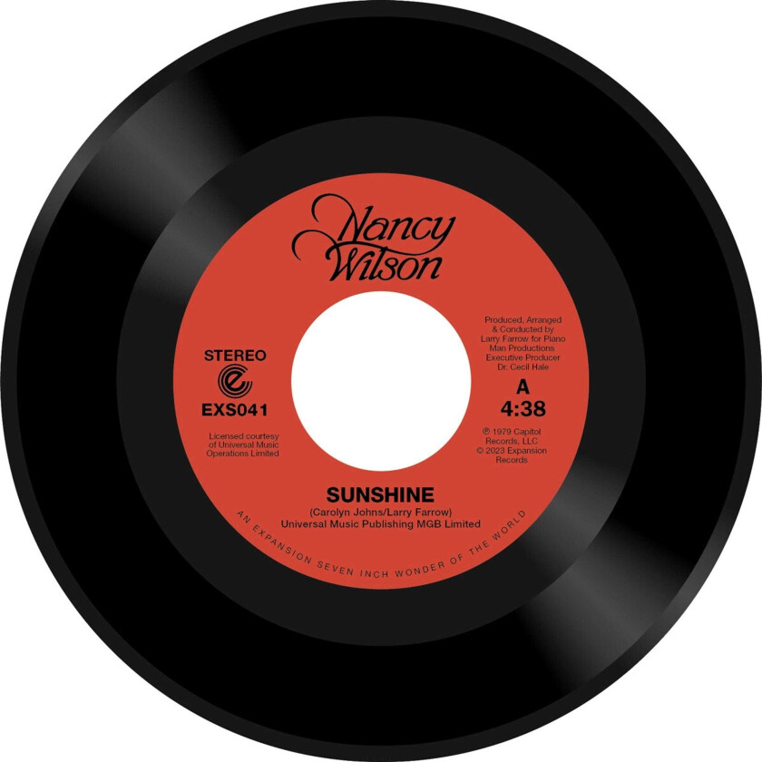 Nancy Wilson Sunshine LP/Vinyl