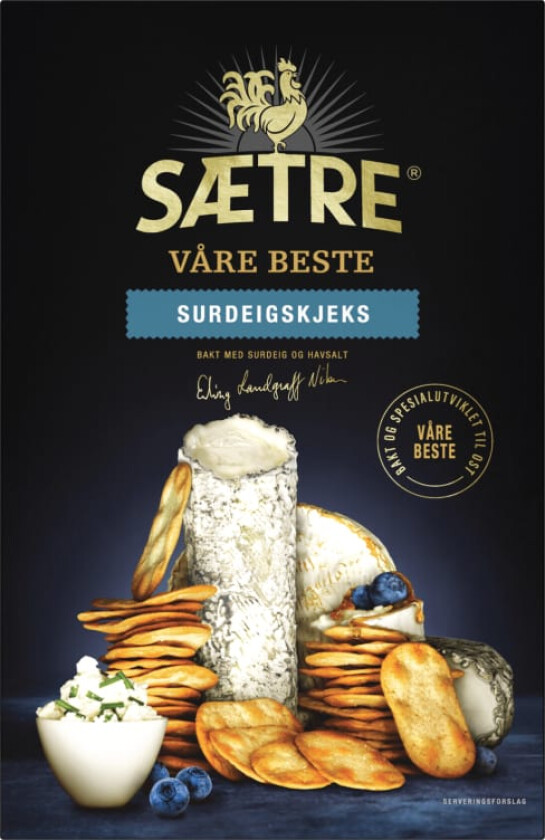 Sætres Beste Surdeigskjeks 100g