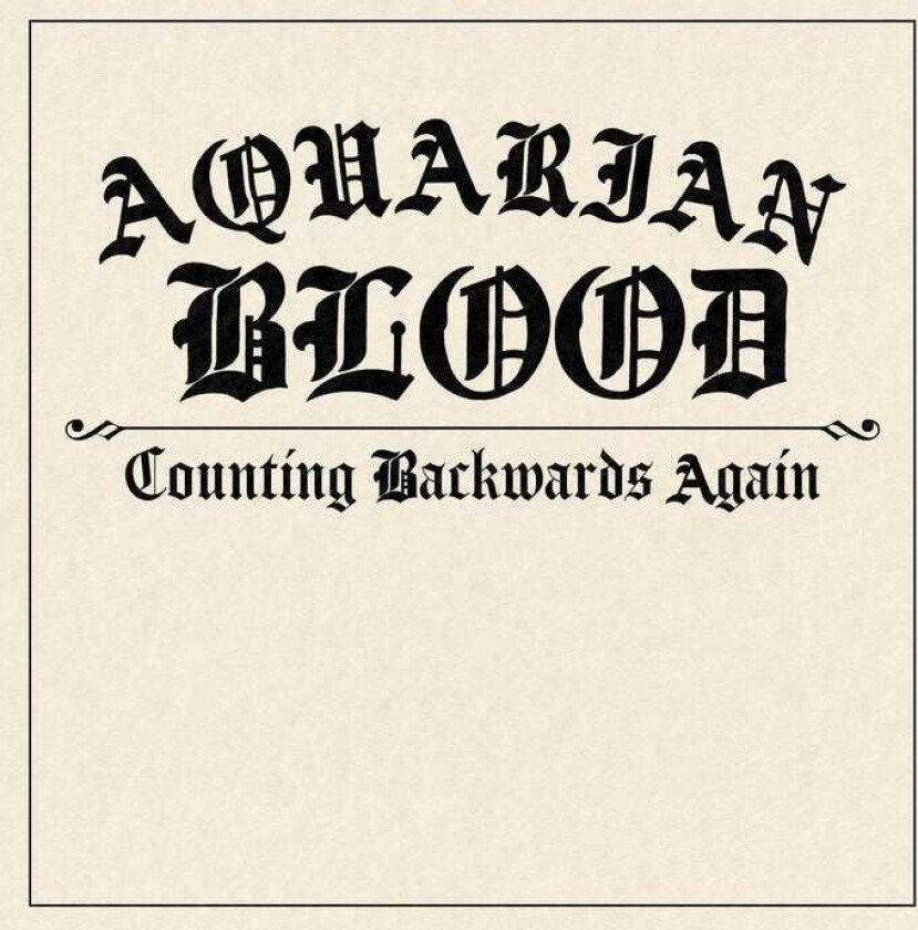 Aquarian Blood Counting Backwards Again LP/Vinyl