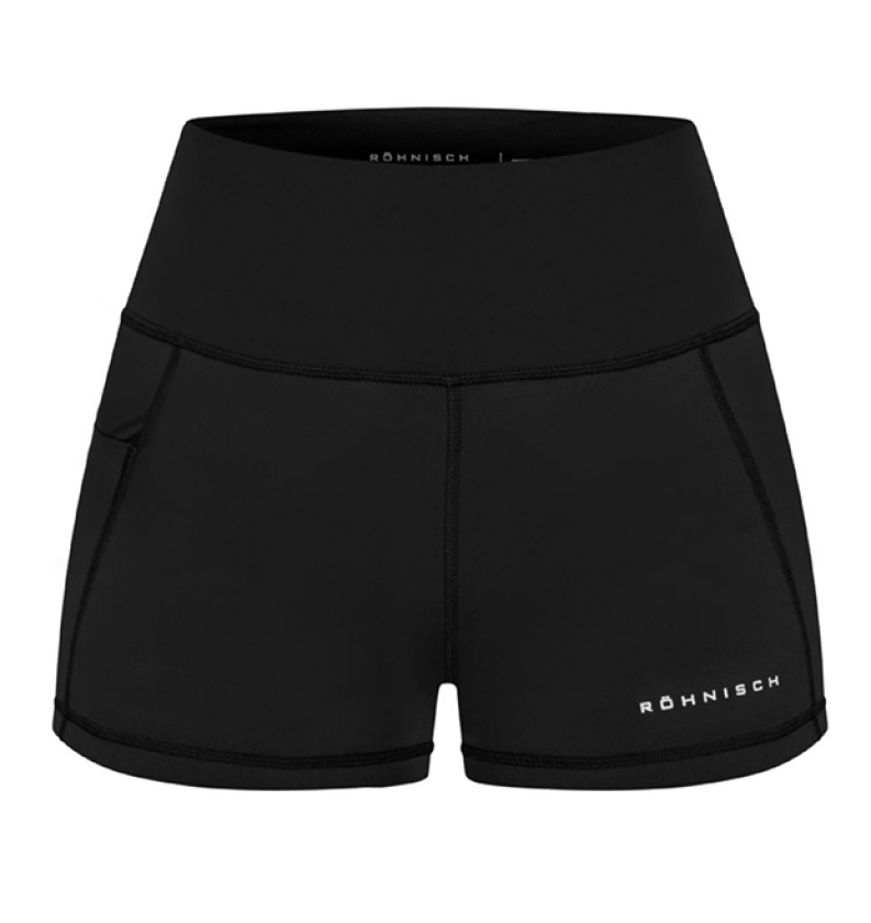 Flattering Curved Hotpants, Black