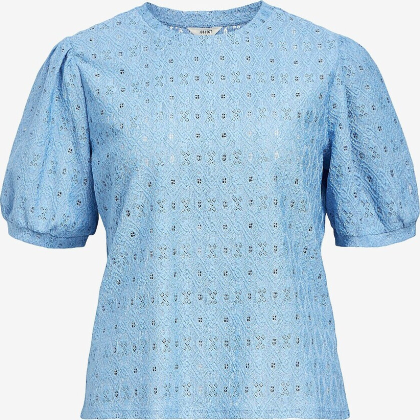 Topp objLaila S/S RE Top Noos - Blå