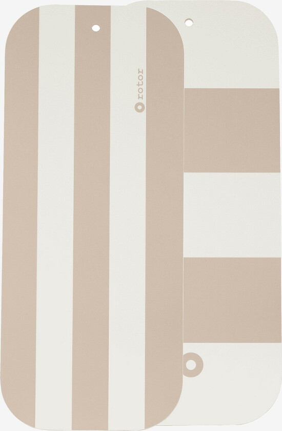 Vendbart skjærebrett Stripes - Beige