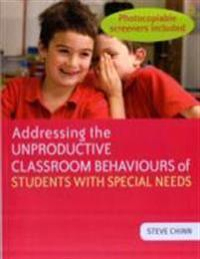 Addressing the Unproductive Classroom Behaviours of Students with Special Needs