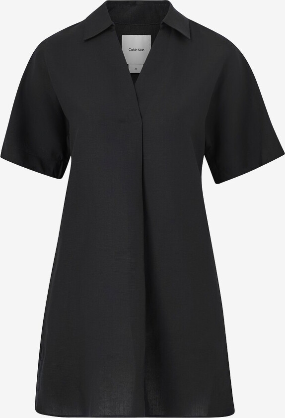 Skjortekjole Linen Blend HS Shirt Dress - Svart