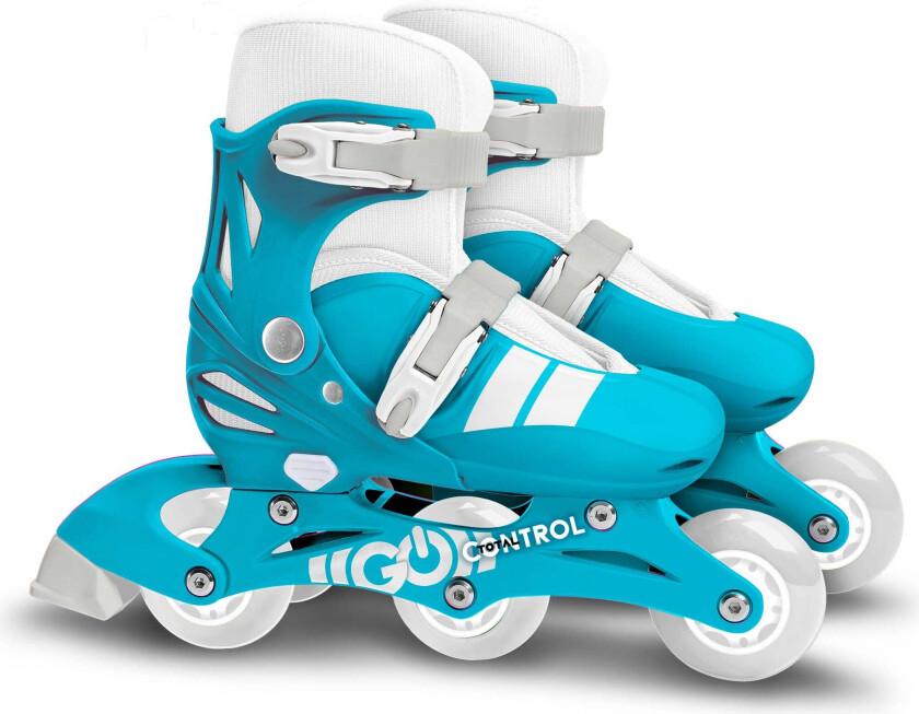 Skids Control Justerbar 2-i-1 Inlines Størrelse 27-30, Blå/Grå - Inlines - Metall