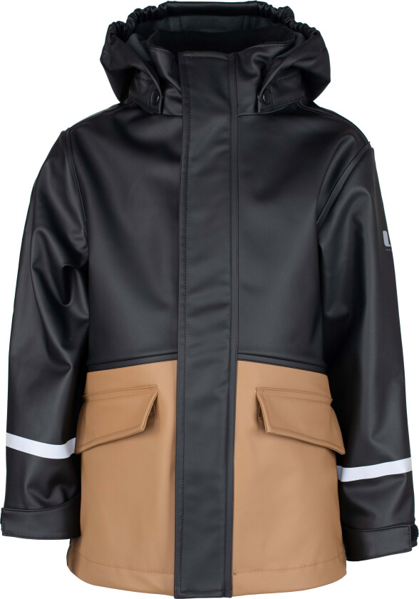 Vestby Fôret Regnjakke, Black/Beige, 170 - Regntøy - Polyester,PU