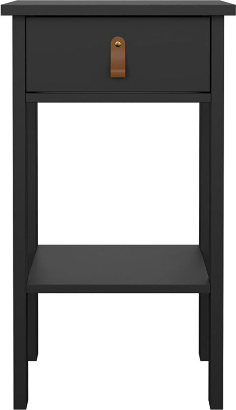 Madrid nattbord 1 skuff, 1 hylle matt sort.