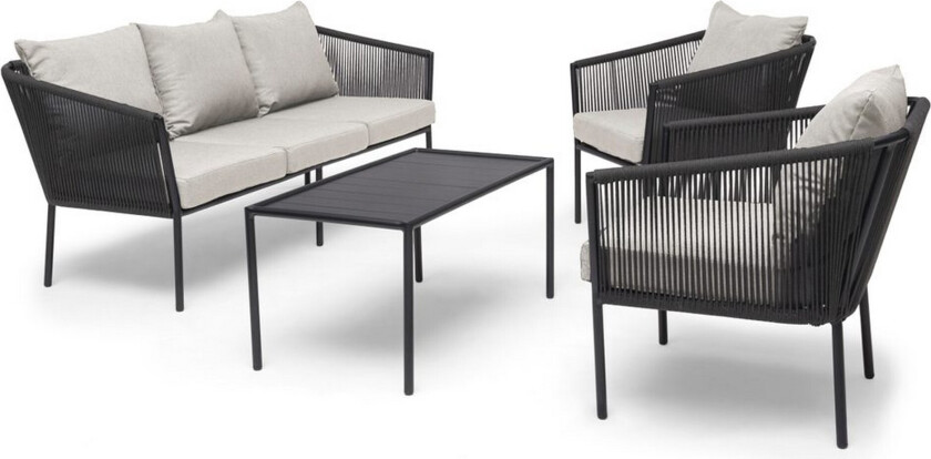 Sofagruppe Hillerstorp Lersund Svart/Grå - Svart/Grå