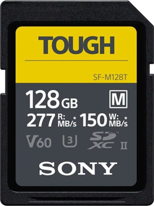 Sf-M Series Tough Sf-M128t - Flashminnekort - 128 Gb - Video Class V60 / Uhs-Ii U3 / Class10 - Sdxc Uhs-Ii
