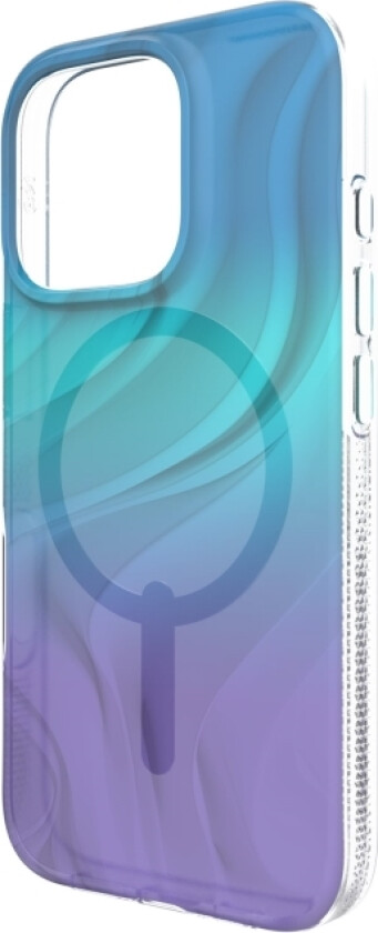 Zagg Milan Snap - Baksidedeksel For Mobiltelefon - Magsafe-Samsvar - Grafen - Dyp Aurora - For Apple Iphone 16 Pro