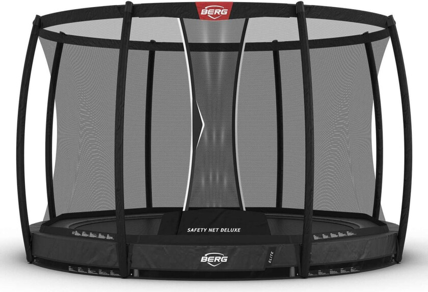 Elite InGround 380 Grey + Safety Net Deluxe