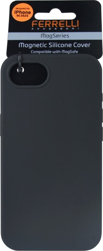 iPhone 16e magnetisk Liquid silikon deksel, svart