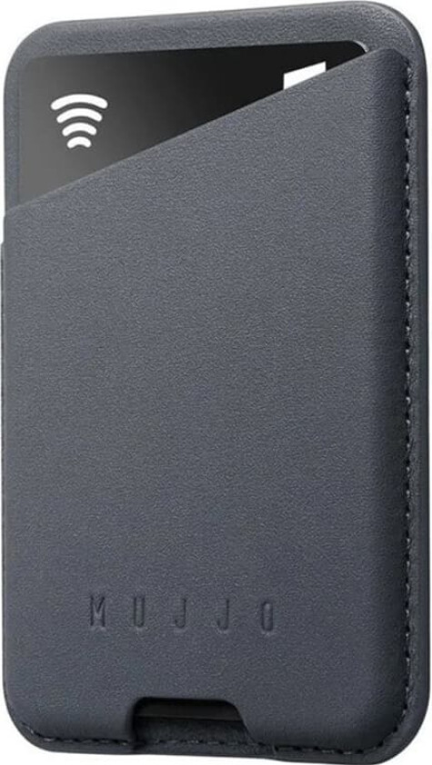 Mujjo MagSafe iPhone kortholder for mobil (stålblå)