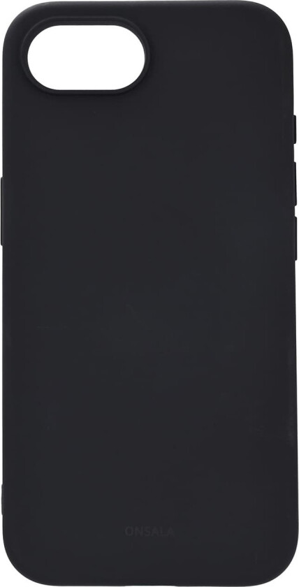 iPhone 16E silikondeksel (sort)