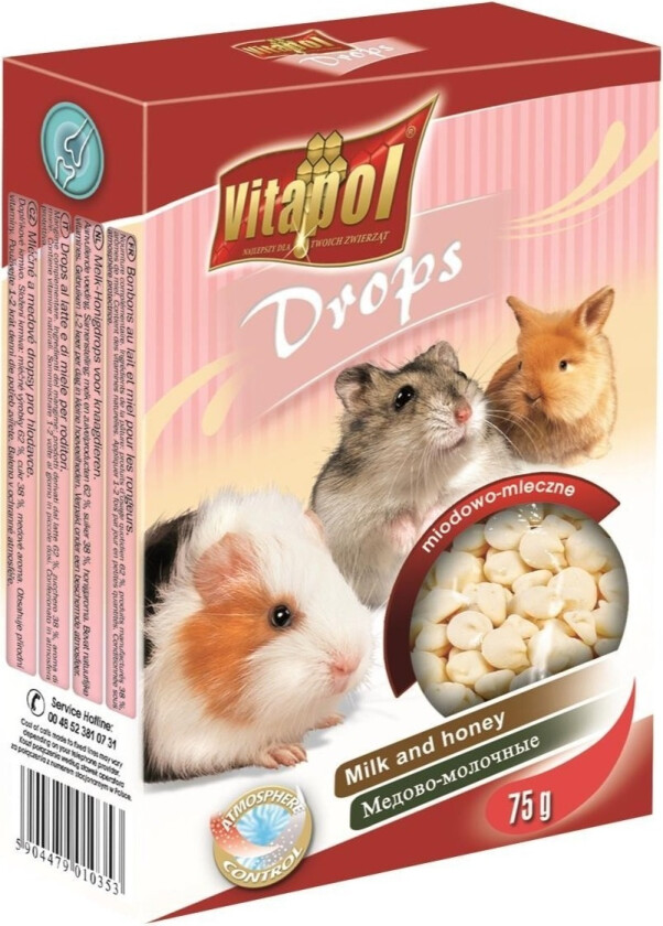 Drops med Honning og Melk 75g