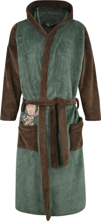 Badekåpe - I Am Groot - L-XL - Herrer - grønn-brun