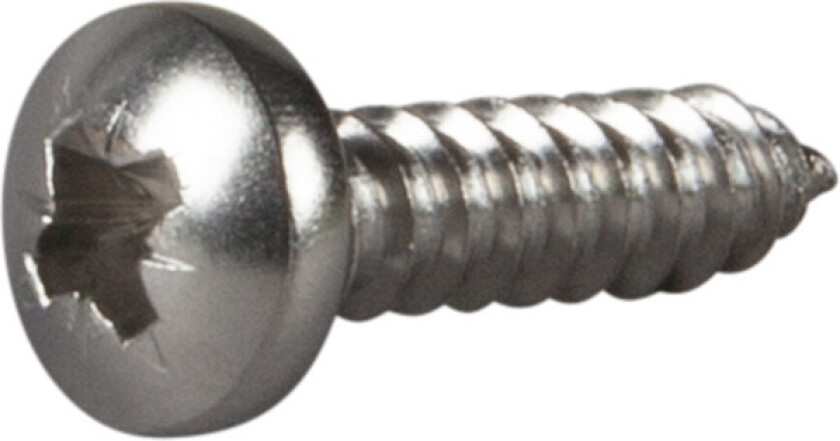 Plateskrue panhode philips ph rustfritt stål ø: 19mm l: 19mm ant: 10stk