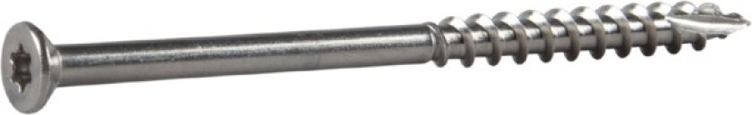 Terrasseskrue classic trompethode torx rustfritt stål ø: 4.8mm l: 75mm ant: 600stk