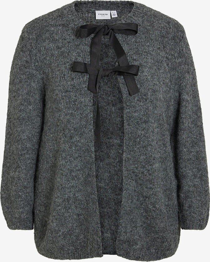 Kardigan viBows L/S Knit Cardigan/ln Cur - Grå