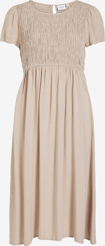Kjole viTomas S/S O-neck Smock Dress - Grå