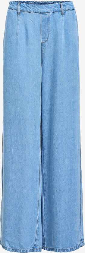 Bukser objFrame Lisa Wide MW Pants - Blå