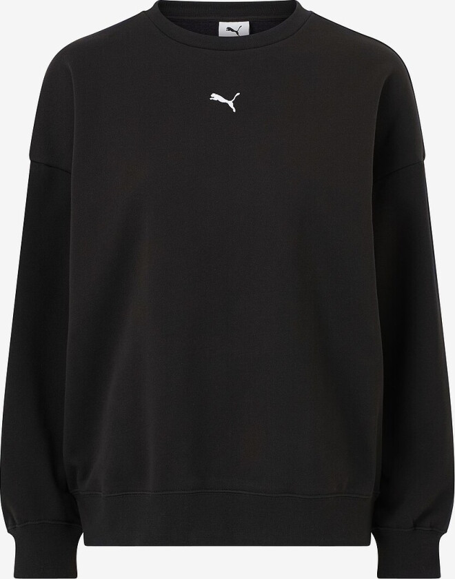 Collegegenser Ess Oversized Crew FL - Svart