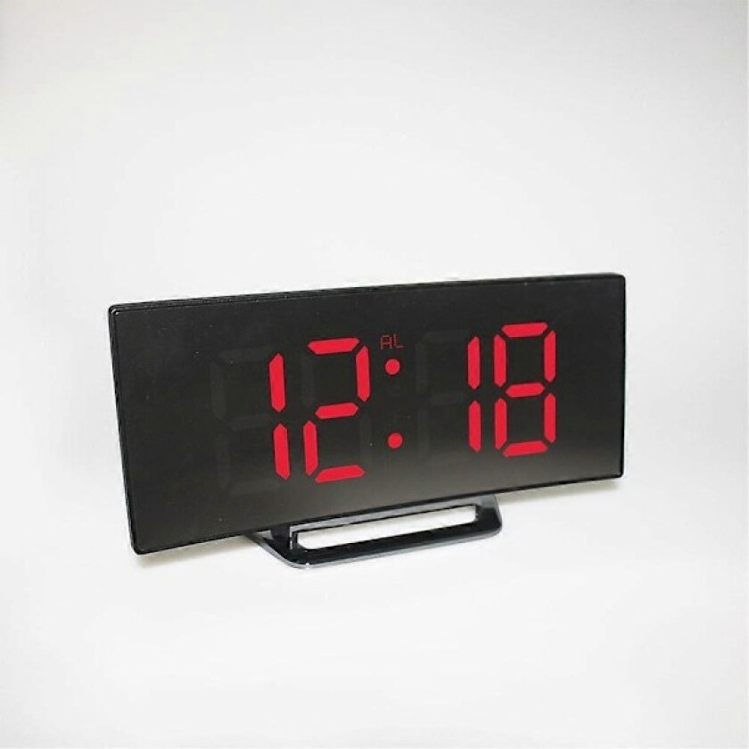 LED-vekkerklokke Digital Alarm Digital Klokke Stor Skjerm Multifunksjonell Vekkarklokke Fk (FMY) Red