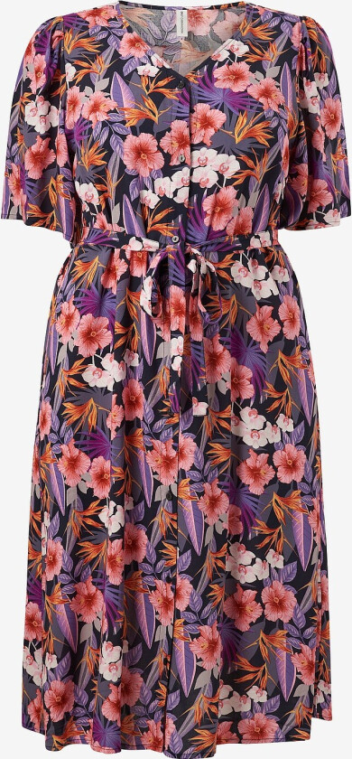 Kjole carNova Ella Life SS Knee Dress Aop - Lilla