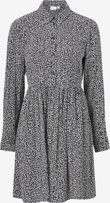 Kjole VIFINI L/S SHIRT DRESS/SU - NOOS - Svart